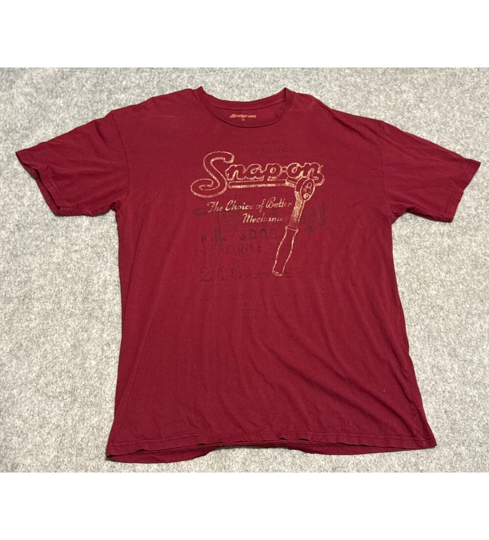 Snap-on Tools Signature XL Graphic Tee Maroon Ratchet Edition